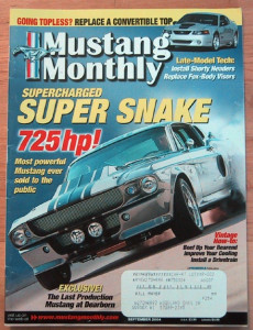 MUSTANG MONTHLY 2004 SEPT - BLOWN ELEANOR, DEARBORN